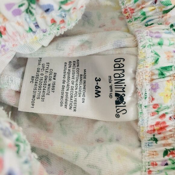 Shorts 2 Set Bundle Baby Girl 3-6 Months White Pink Floral Polka Dot Boho Preppy - Picture 5 of 8